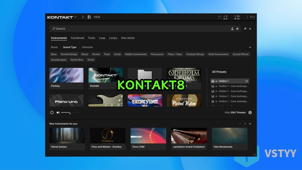 KONTAKT8康泰克8采样器最新版来了！Native Instruments Kontakt 8 采样器音源插件！Windows-MacOS